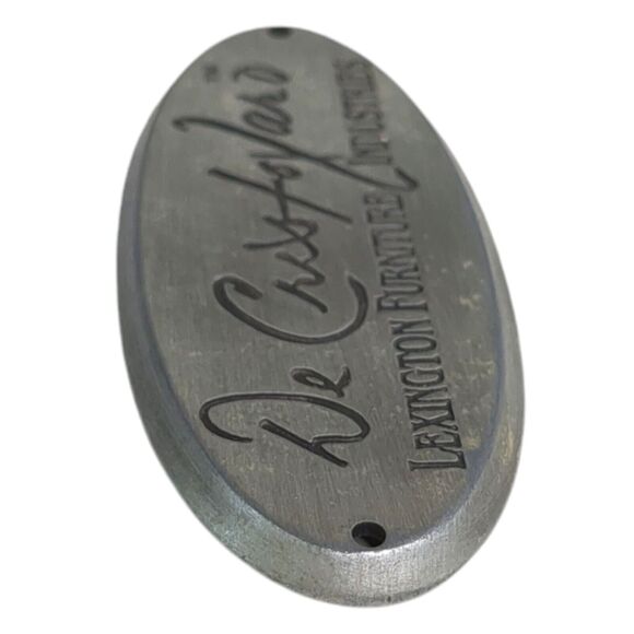 Lexington De Cristofaro Collection Logo Nameplate Plaque Badges Emblem 2.75"x1.2 - Picture 3 of 6